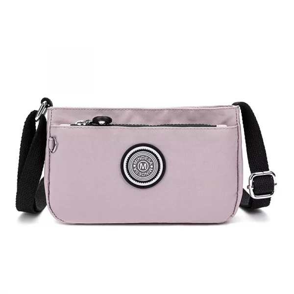 Mindesa crossbody bag convenient bag portable nylon bag No. 8660 Purple