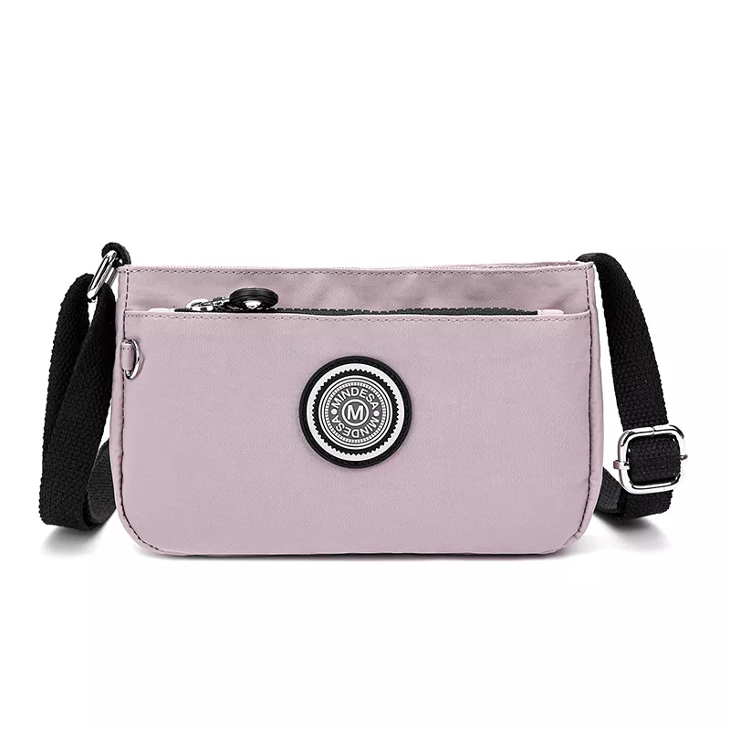 8660 (3) Mindesa crossbody bag convenient bag portable nylon bag No. 8660 Purple - Image 1