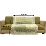 Classy Contemporary Floral Green Quilted Sofa Cover/ Sujni � 137 - Image 2