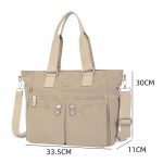 Mindesa High Quality Nylon Best Fashion Bag Handbag Shoulder Bag Crossbody Bag Waterproof 8768 Grey - Image 2