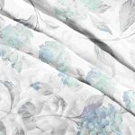 King Size Quilt Set, 3-Piece Lightweight Soft Bedspread Coverlet (104x90 in) with 2 Pillow Shams (20x36 in) for All Season, white with light blue - Image 3