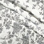 King Size Quilt Set, 3-Piece Lightweight Soft Bedspread Coverlet (104x90 in) with 2 Pillow Shams (20x36 in) for All Season, Floral with cream - Image 4