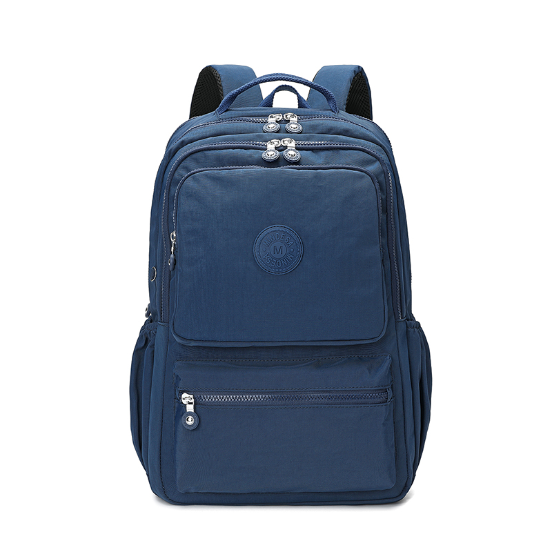IMG_0435 Mindesa High Quality Men And Women Large Capacity Lightweight Nylon Best Fashion Leisure Laptop Backpack School Bag 8766 NAVY BLUE - Image 1