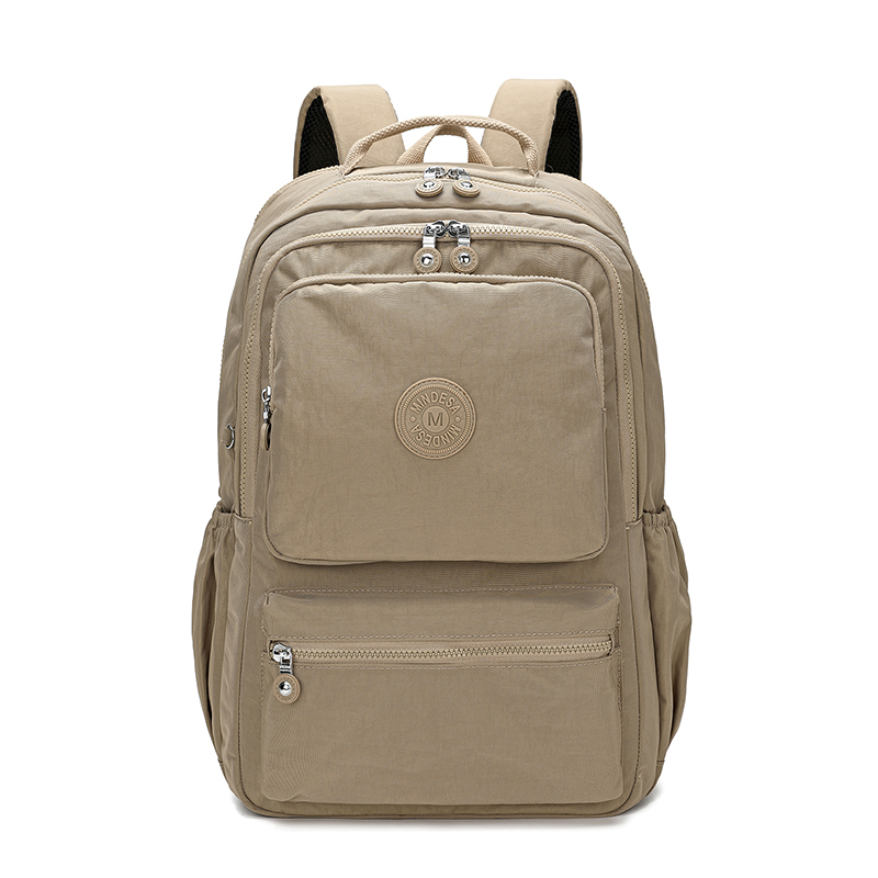 IMG_0459 Mindesa High Quality Men And Women Large Capacity Lightweight Nylon Best Fashion Leisure Laptop Backpack School Bag 8766 KHAKI - Image 1