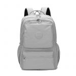 Mindesa High Quality Men And Women Large Capacity Lightweight Nylon Best Fashion Leisure Laptop Backpack School Bag 8766 GREY