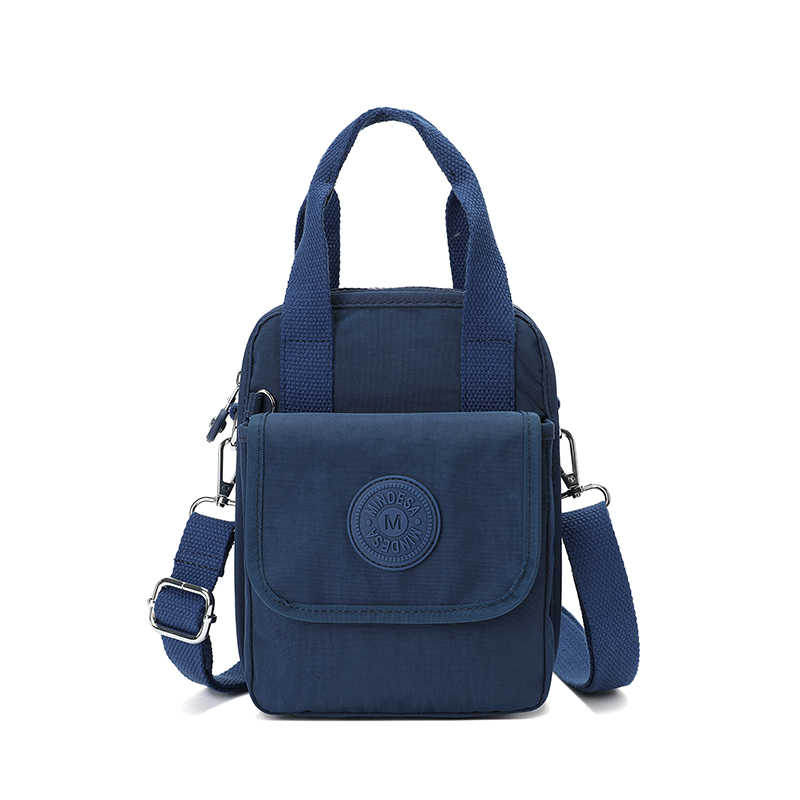 IMG_2667 Mindesa Nylon Bag Handbag Crossbody Bag No. 8763 Navy Blue - Image 1