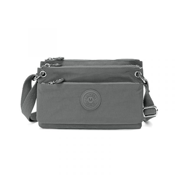 Mindesa Nylon High Quality Best Fashion Bag Crossbody Bag Sling Bag Waterproof 8762 Dark Grey