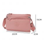Mindesa Nylon High Quality Best Fashion Bag Crossbody Bag Sling Bag Waterproof 8762 Dark Grey - Image 2