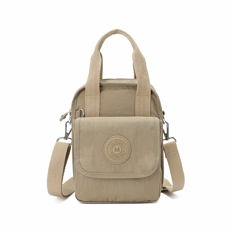 IMG_2733 Mindesa Nylon Bag Handbag Crossbody Bag No. 8763 Khaki - Image 1