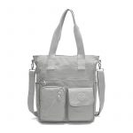 Mindesa High Quality Nylon Best Fashion Bag Handbag Shoulder Bag Crossbody Bag Waterproof 8764 Grey