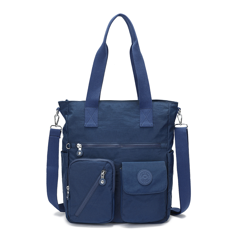 IMG_4969 Mindesa High Quality Nylon Best Fashion Bag Handbag Shoulder Bag Crossbody Bag Waterproof 8764 Navy Blue - Image 1
