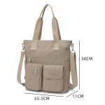 Mindesa High Quality Nylon Best Fashion Bag Handbag Shoulder Bag Crossbody Bag Waterproof 8764 Grey - Image 2