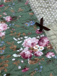 Classy Contemporary Floral Green Quilted Sofa Cover/ Sujni � 137 - Image 9