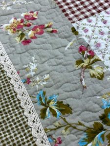 Classy Contemporary Floral Light Brown Quilted Chair Cover/ Sujni � 136-A - Image 5