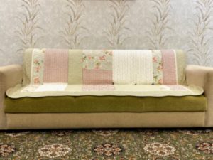 Classy Contemporary Floral Light Brown Quilted Sofa Cover/ Sujni - 136 - Image 5