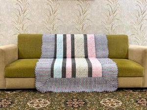 Classy Contemporary Patterned Quilted Sofa Cover/ Sujni - 130