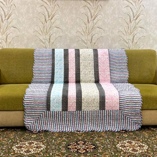 Classy Contemporary Patterned Quilted Sofa Cover/ Sujni - 130