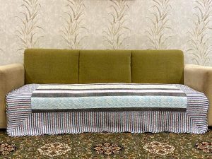 Classy Contemporary Patterned Quilted Sofa Cover/ Sujni - 130 - Image 9