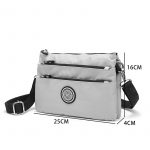 Mindesa Crossbody Bag Convenient Bag Portable Nylon Bag No. 8661 Grey - Image 2