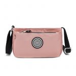Mindesa crossbody bag convenient bag portable nylon bag No. 8660 Pink