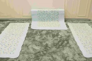Sky Blue daisies quilted sofa sujni - Image 6