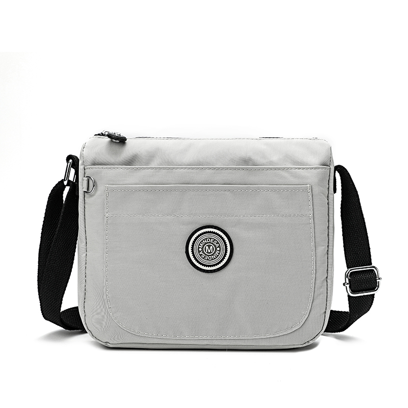 IMG_8754 Mindesa crossbody bag convenient bag portable nylon bag No. 8665 Grey - Image 1