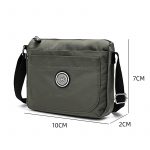 Mindesa crossbody bag convenient bag portable nylon bag No. 8665 Black - Image 2