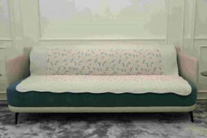 Grey with daisy quilted sofa sujni - Image 2
